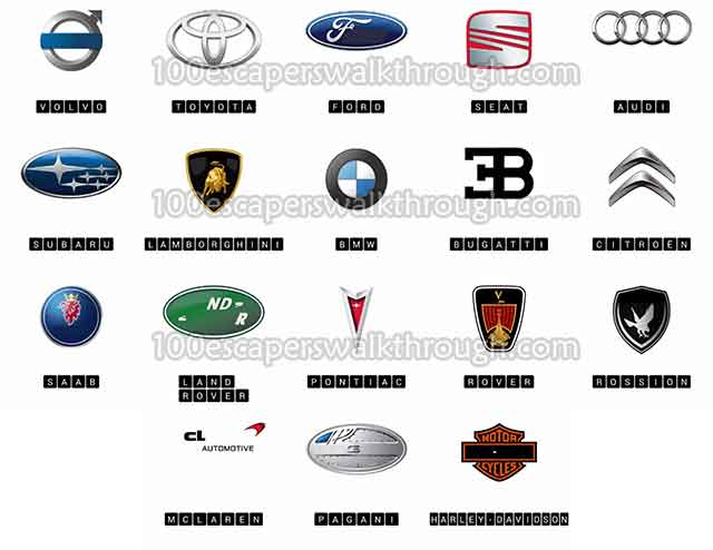 Logo Quiz Cars Level 2 Answers 94 Game Answers For 100 Escapers