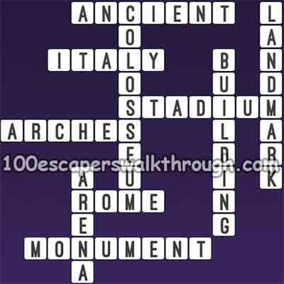 One Clue Crossword Colosseum Answers 94 Game Answers For 100 Escapers Walkthrough Solution