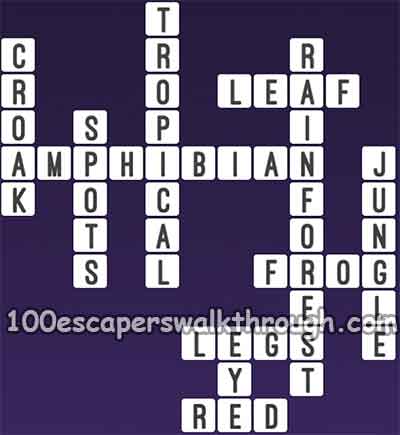One Clue Crossword Red Frog Answers 94% Game Answers for 100 Escapers