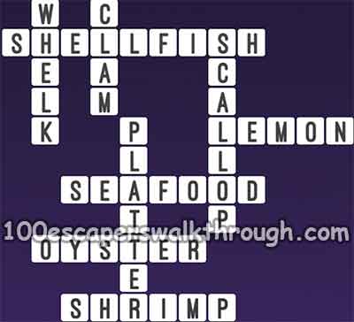 One Clue Crossword Seafood Answers 94% Game Answers for 100 Escapers
