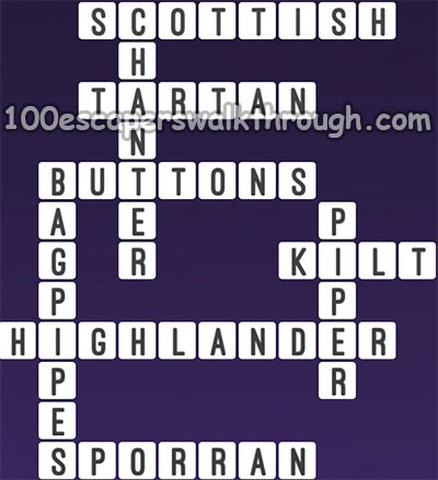 One Clue Crossword Bagpipes Answers 94% Game Answers for 100 Escapers